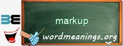 WordMeaning blackboard for markup